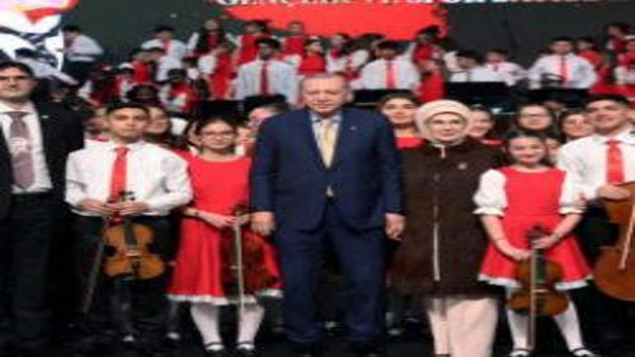Erdoğan, Cumhurbaşkanlığı Çocuk Orkestrası ve Korosu Konseri'ne katıldı