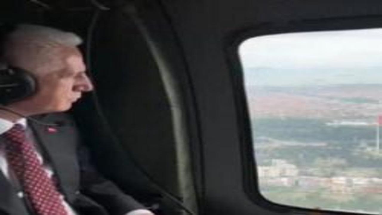 İstanbul Valisi Gül, bayram tatilinin ilk gününde havadan trafik denetimi yaptı