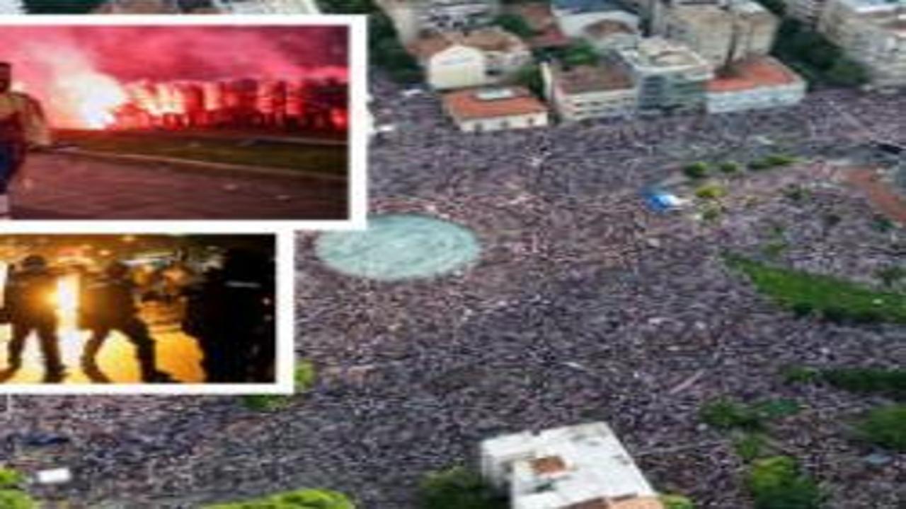 Sırbistan'da iktidar karşıtı gösteri! Polisle çatıştılar