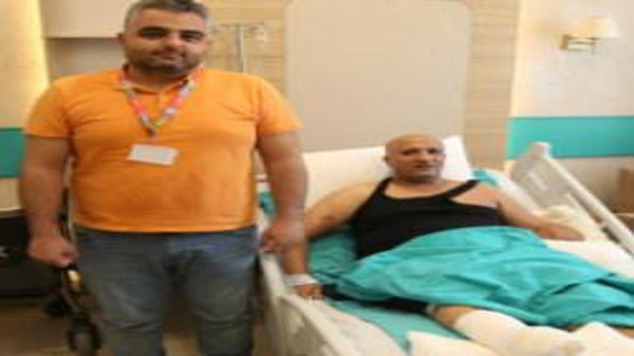 Kolu kopan teknisyenin kesilecek ayağı Erzurum'da kurtarıldı
