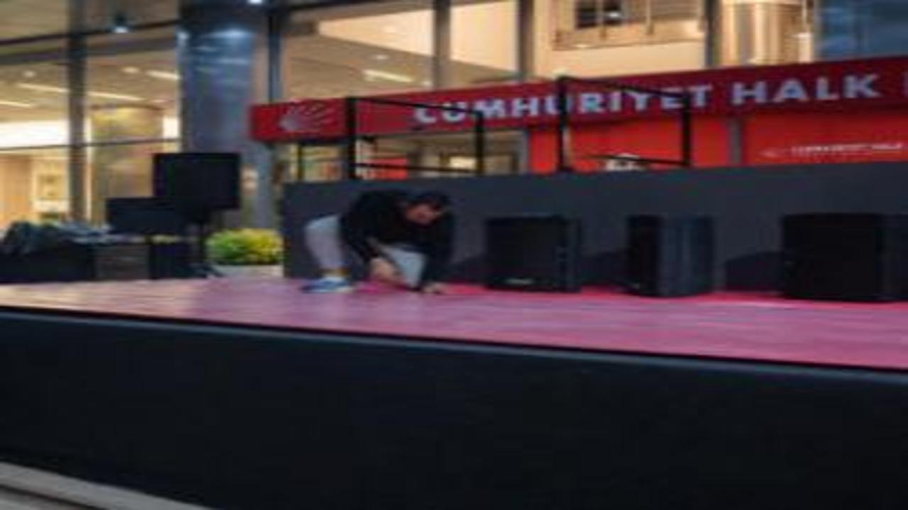 CHP Genel Merkezi'nde büyük hazrılık! Dikkat çeken poster