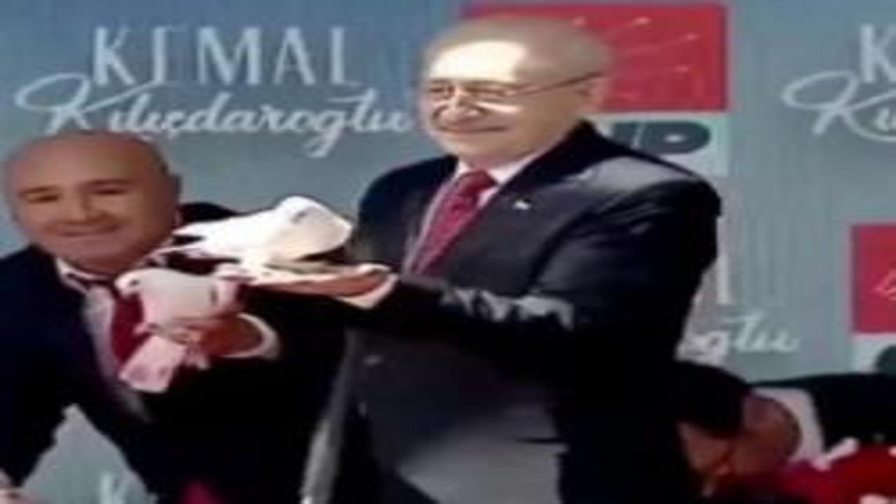 Kılıçdaroğlu'nun zor anları gündem oldu: Güvercini uçuramadı!