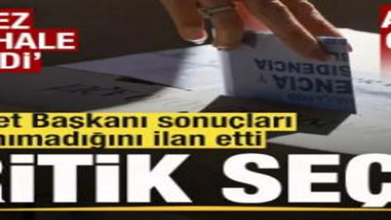 Kolombiya'da seçim! Cumhurbaşkanı ilan etti: Sonuçları tanımıyorum! Jet cevap ABD'ye çağrı