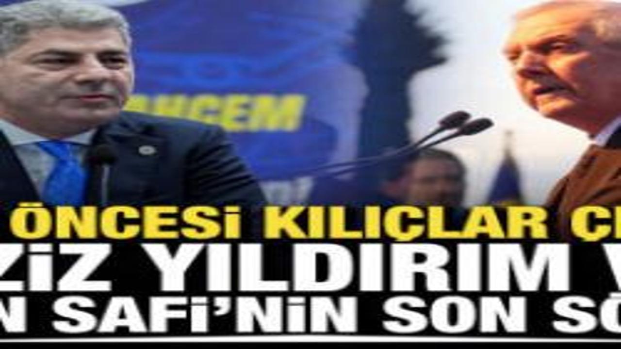 Seçim öncesi kılıçlar çekildi! Hakan Safi ve Aziz Yıldırım'ın son sözleri