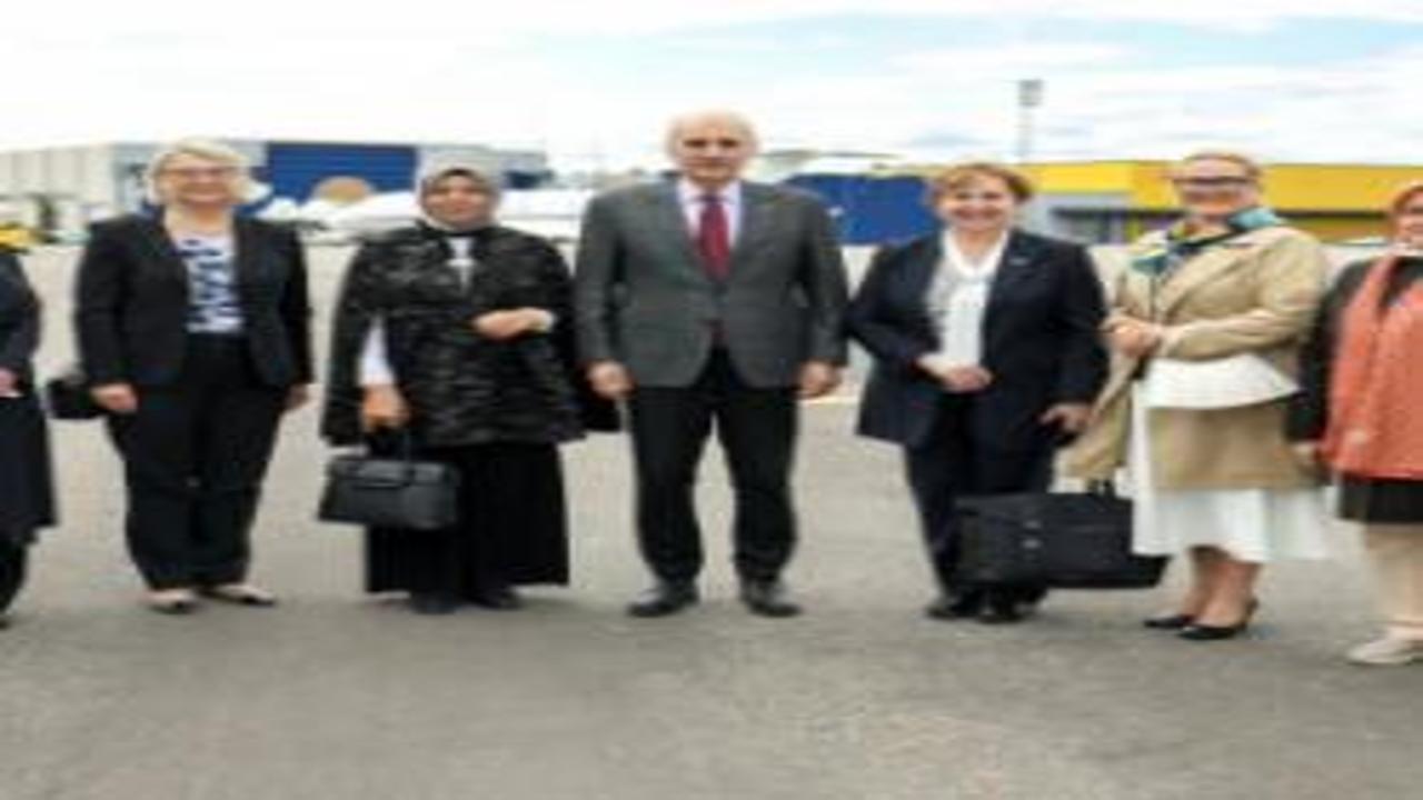 Numan Kurtulmuş ve heyeti Finlandiya'ya ulaştı