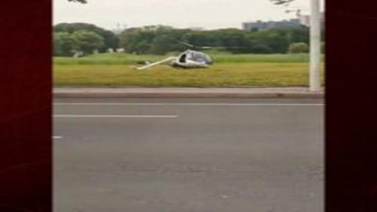 Çin'de feci kaza! Helikopter parçalara ayrıldı