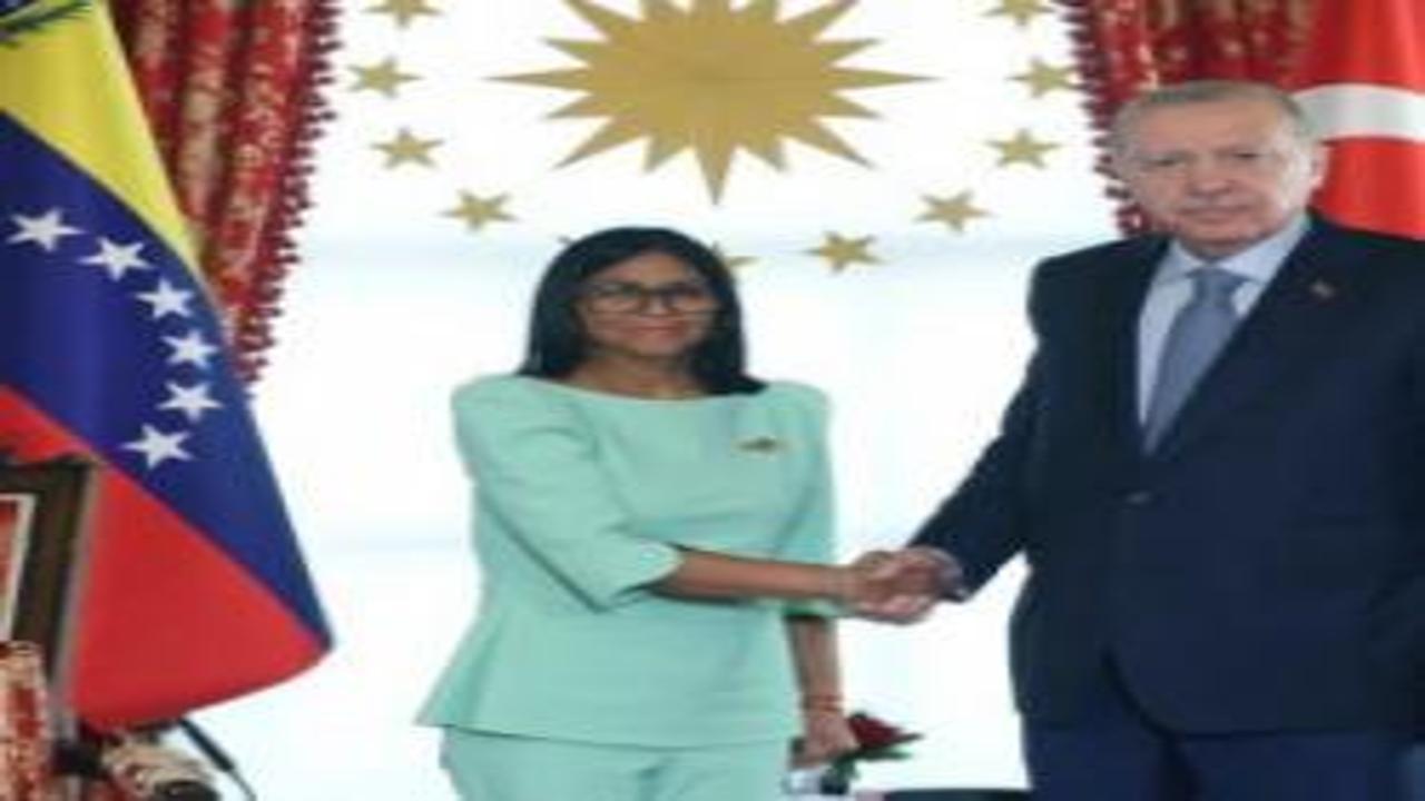 Erdoğan, Venezuela Geçici Devlet Başkanı Rodriguez'i resmi t