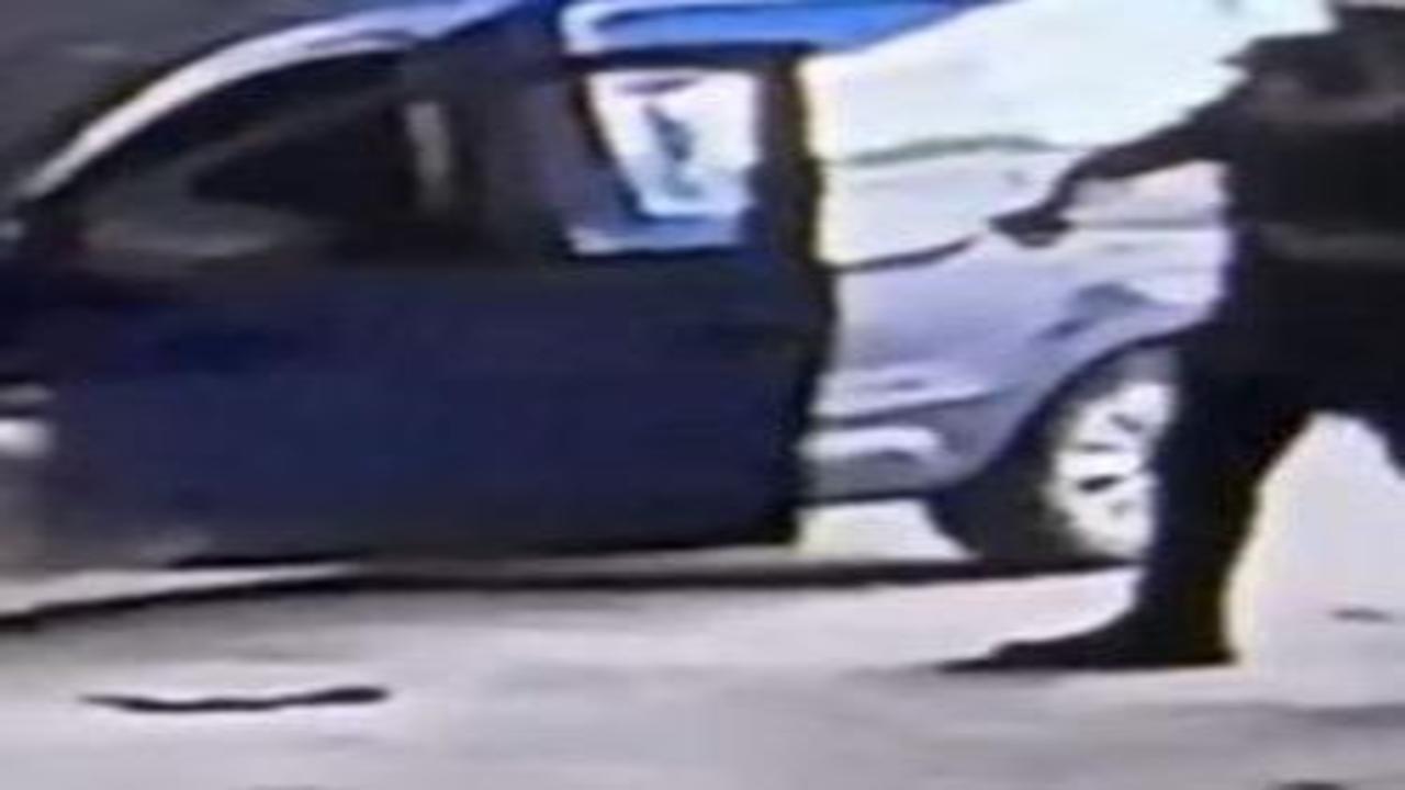 Oraya nasıl girdin? Araçtan yılan çıktı, panik anları kameralara yansıdı