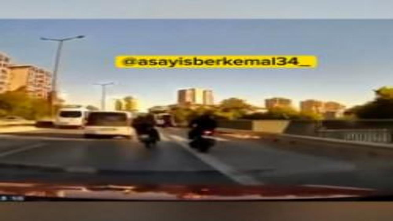 Motosikletlinin dikkatsizliği pahalıya patladı