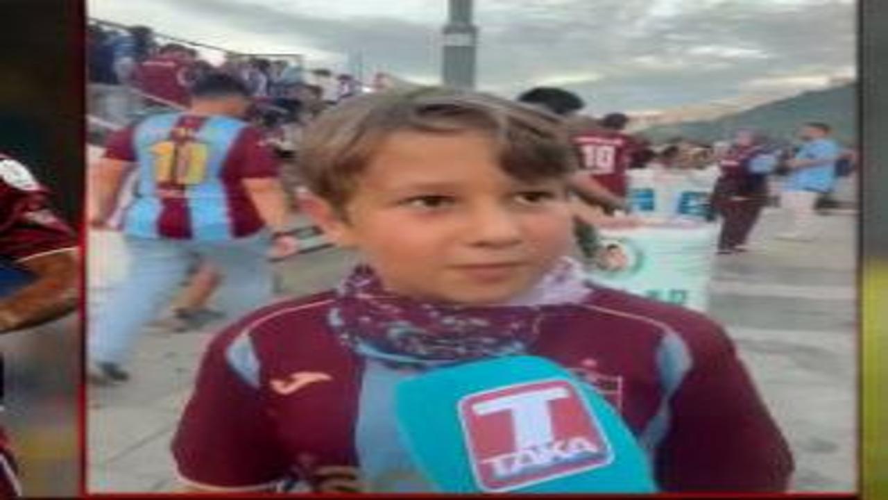 Trabzonsporlu minik taraftarın taktik analizi gündem oldu