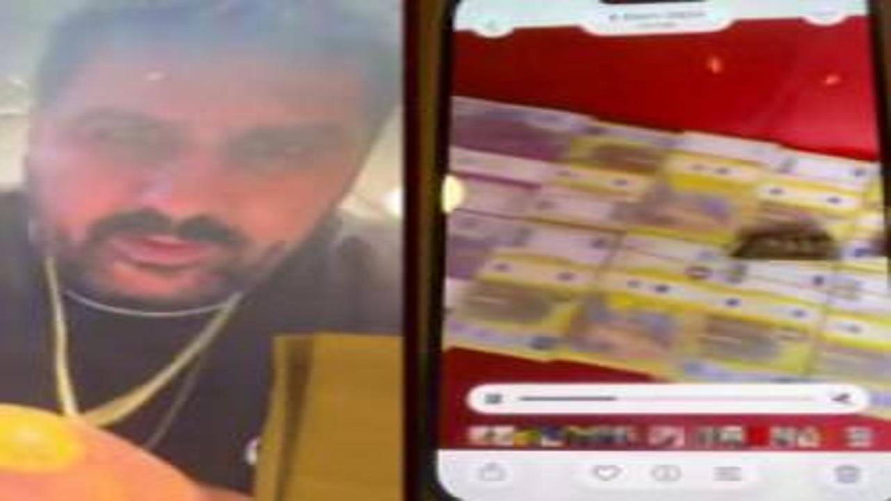 "Vanlı Kara Haydar" lakaplı şüphelinin döviz dolu para görüntüleri ortaya çıktı