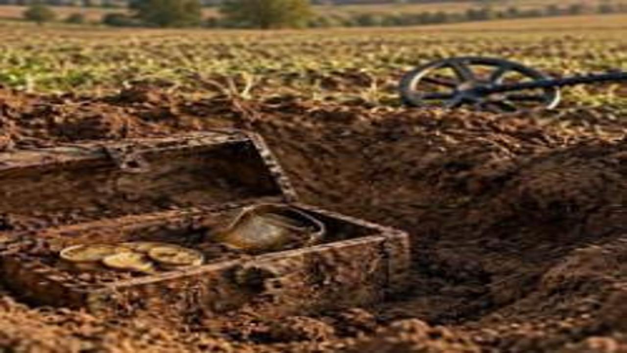 Şansın böylesi: Dedektör kullanmayı öğretirken 2 milyon TL’lik hazine buldu