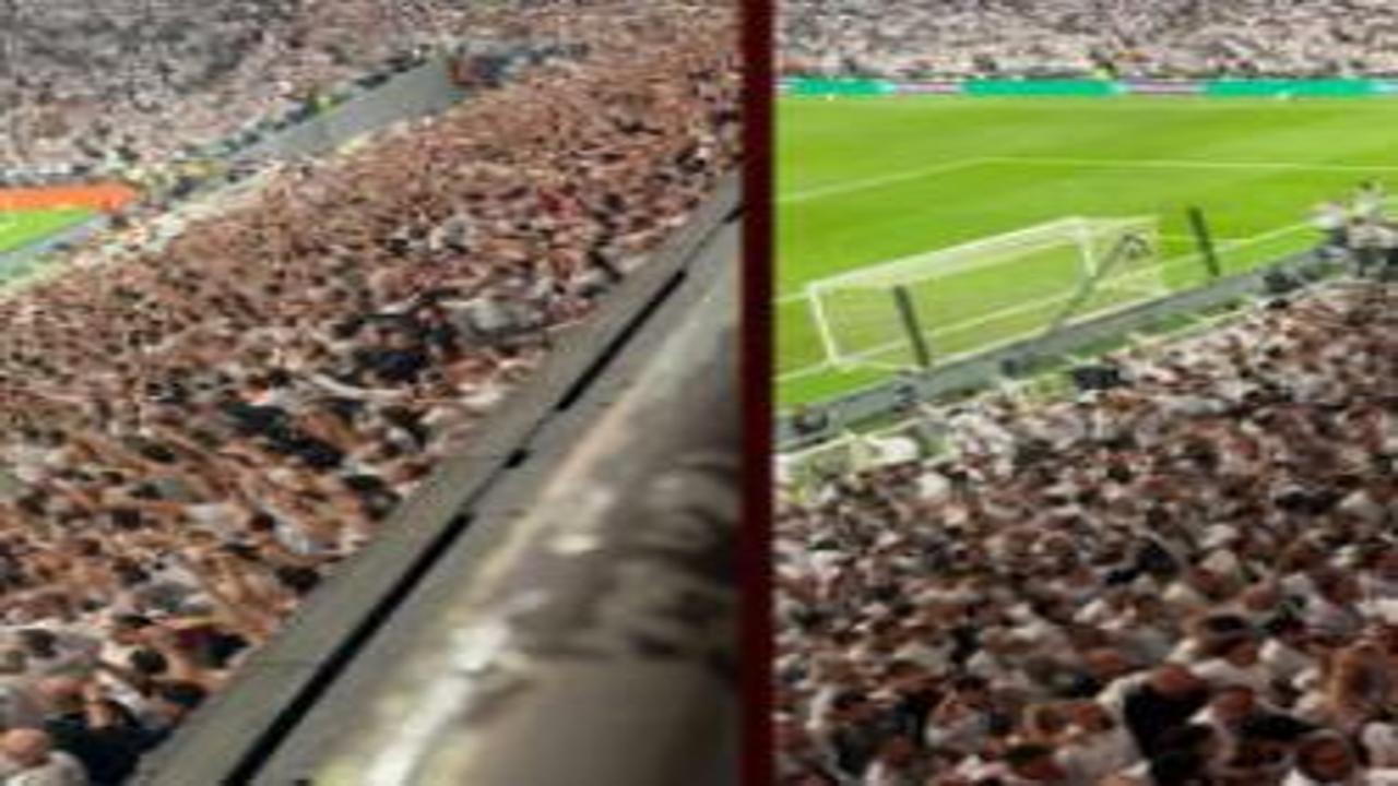 Beşiktaş taraftarından Marsilya Maçında Görkemli Tribün Şovu