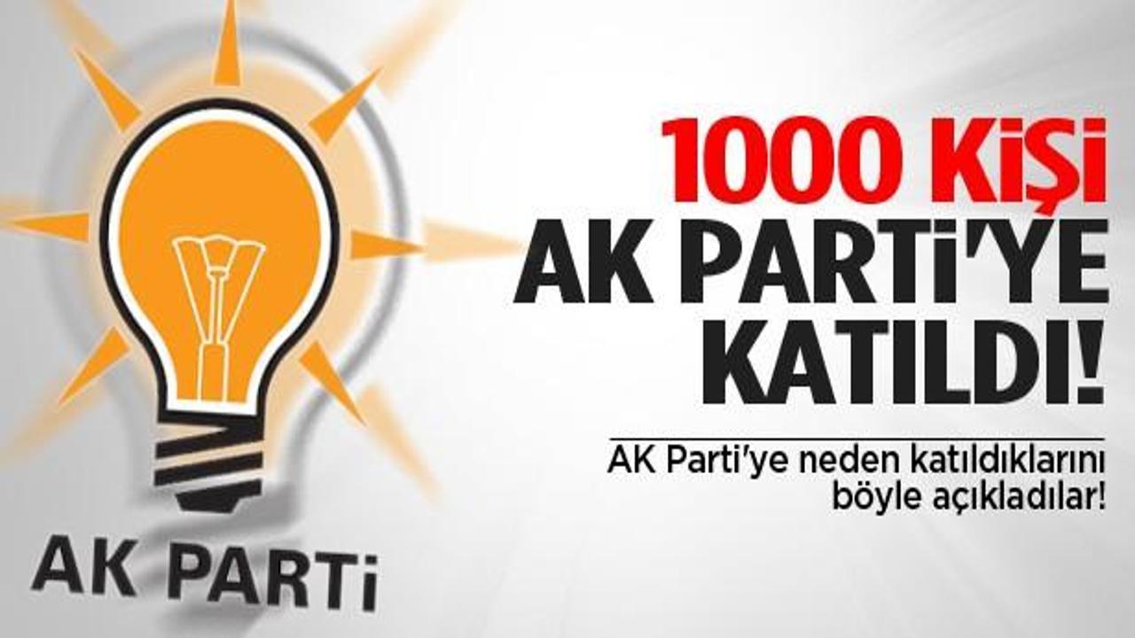 1000 kişi AK Parti'ye katıldı! İşte gerek&ccedil;esi