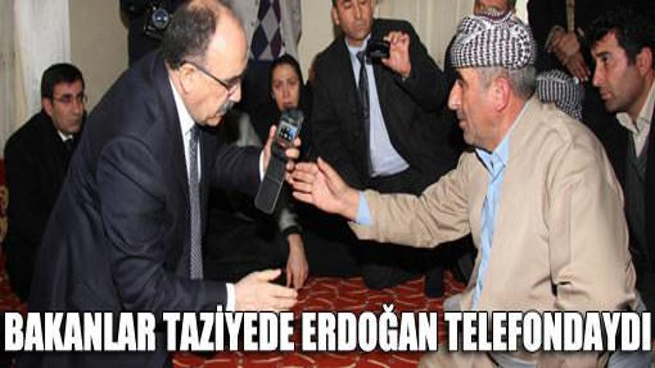 Bakanlar taziye evinde Erdoğan da aradı