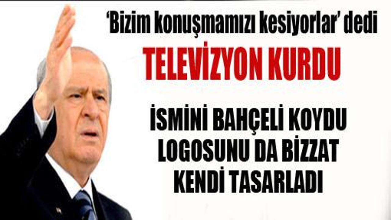 MHP TV kurdu, logosu Bahçeli'den