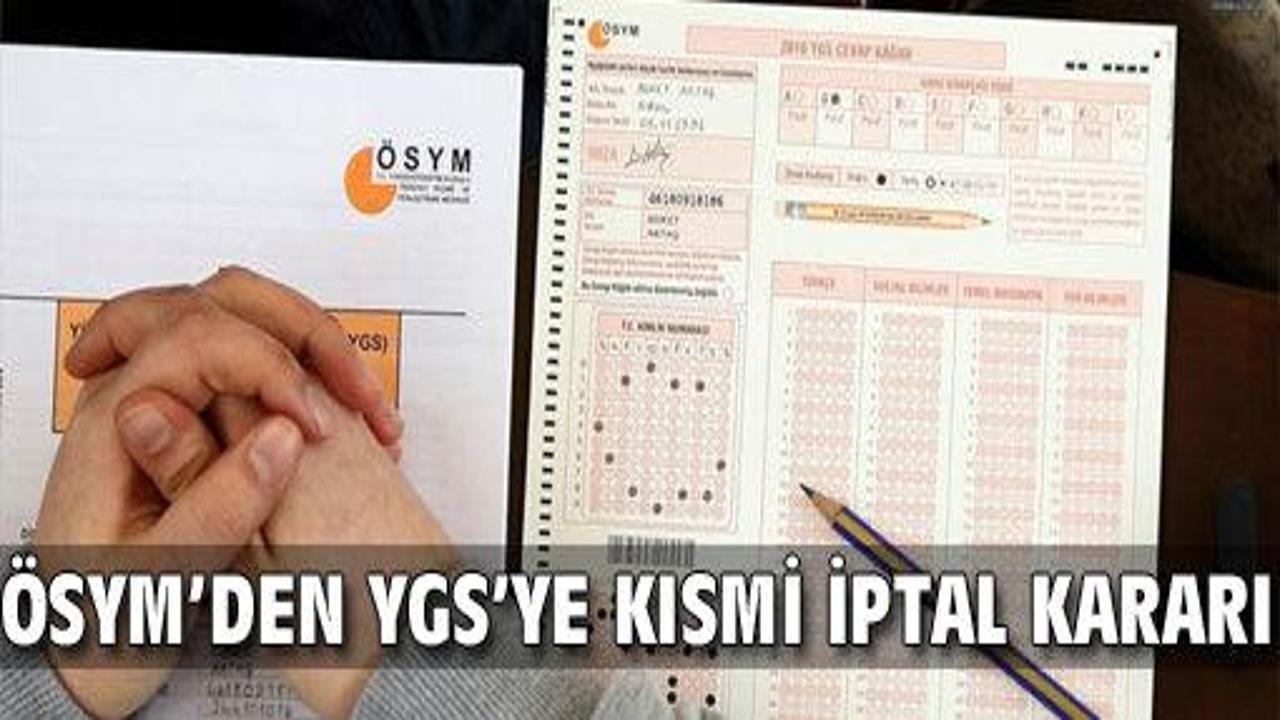 ÖSYM'den YGS'ye ilk iptal