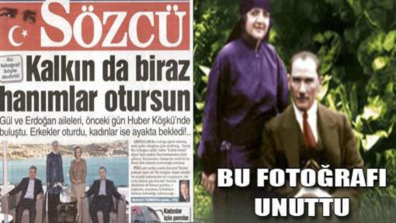 Sözcü'nün çuvalladığı Atatürk fotoğrafı!