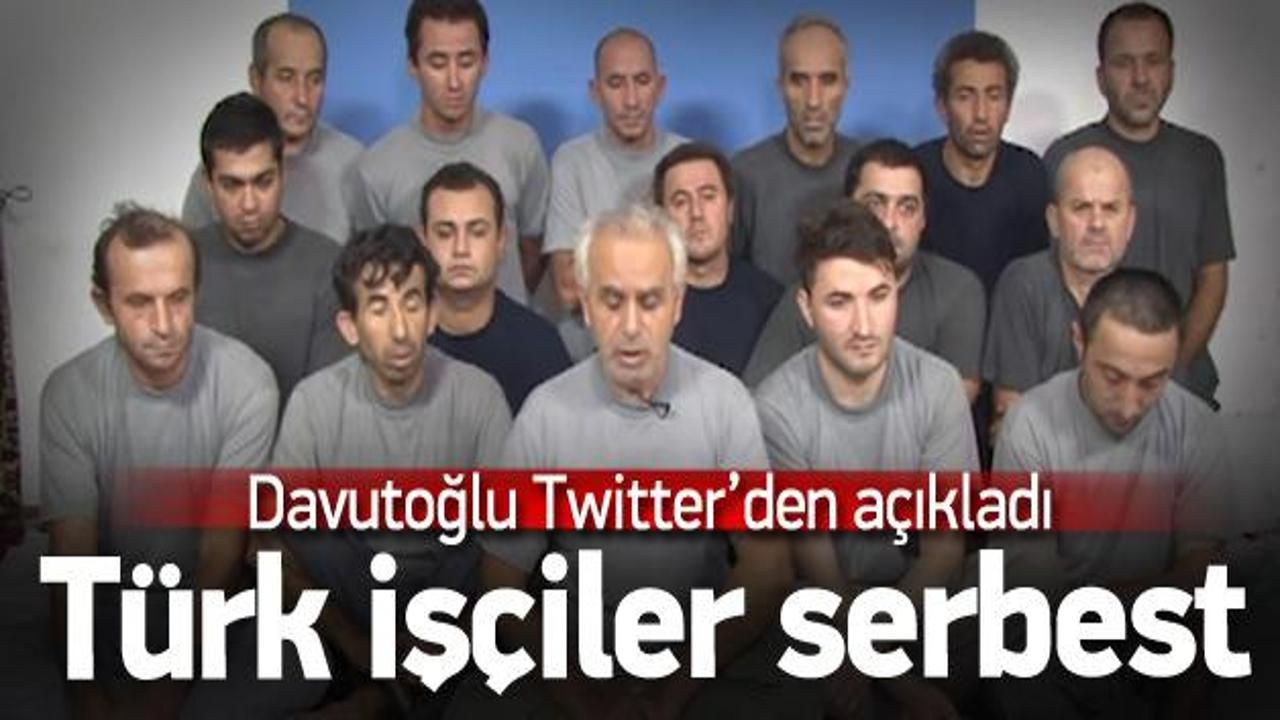 16 Türk işçi serbest bırakıldı