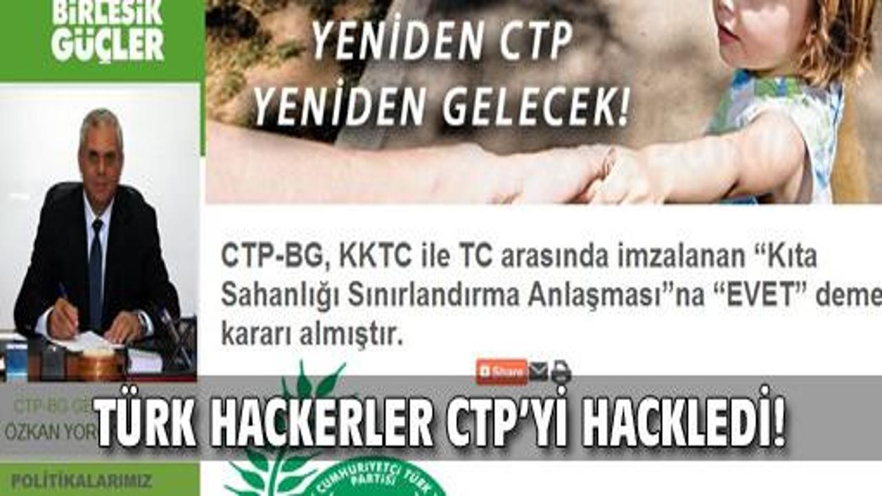 Türkler, CTP'nin sitesini hackledi!