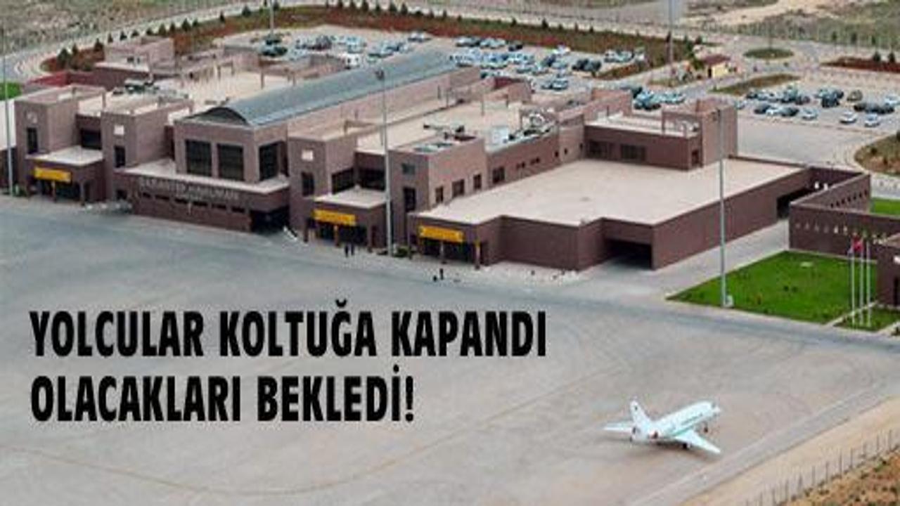 Gaziantep Havalimanı'nda dehşet anları!