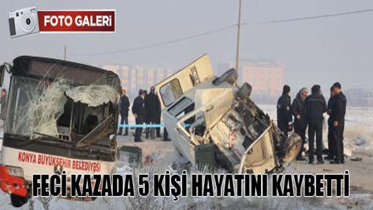 Konya'da trafik kazası: 5 ölü