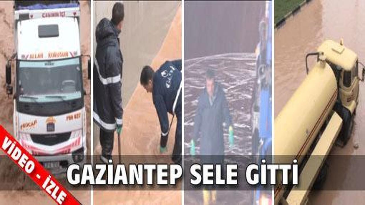 G.Antep'te sel yolları kapattı