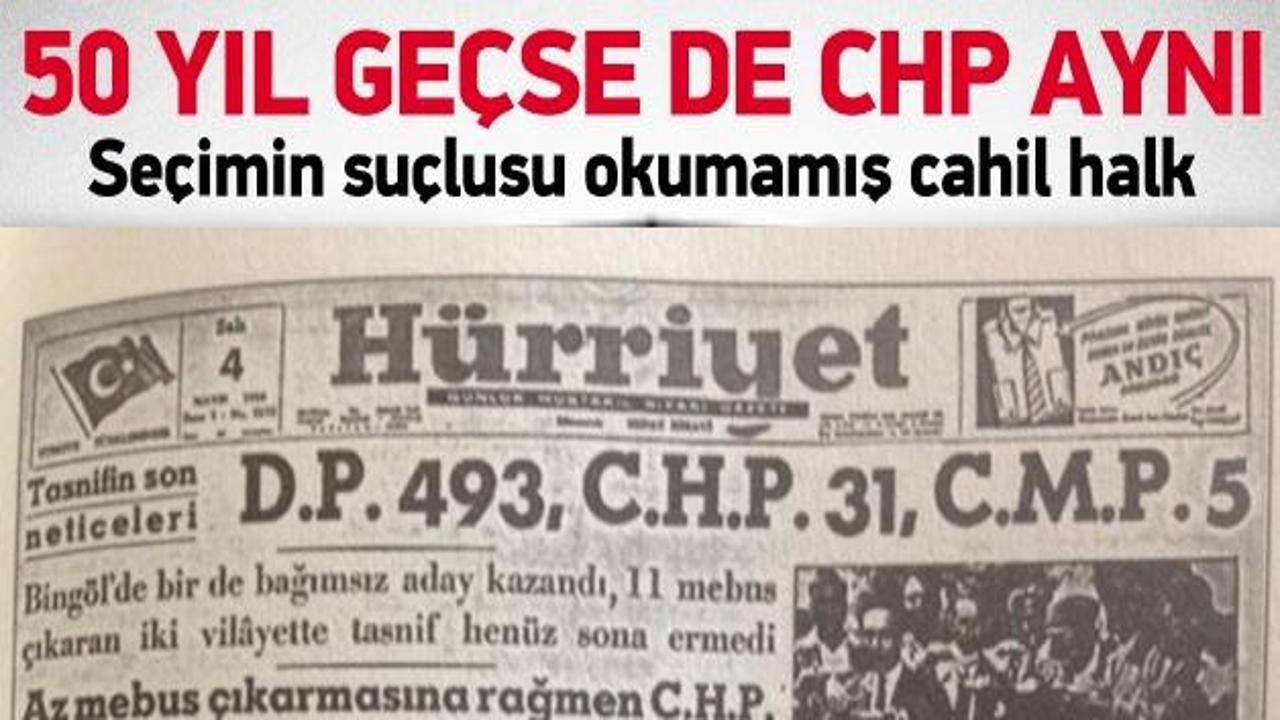 1954 seçimi sonrası CHP'nin seçim analizi