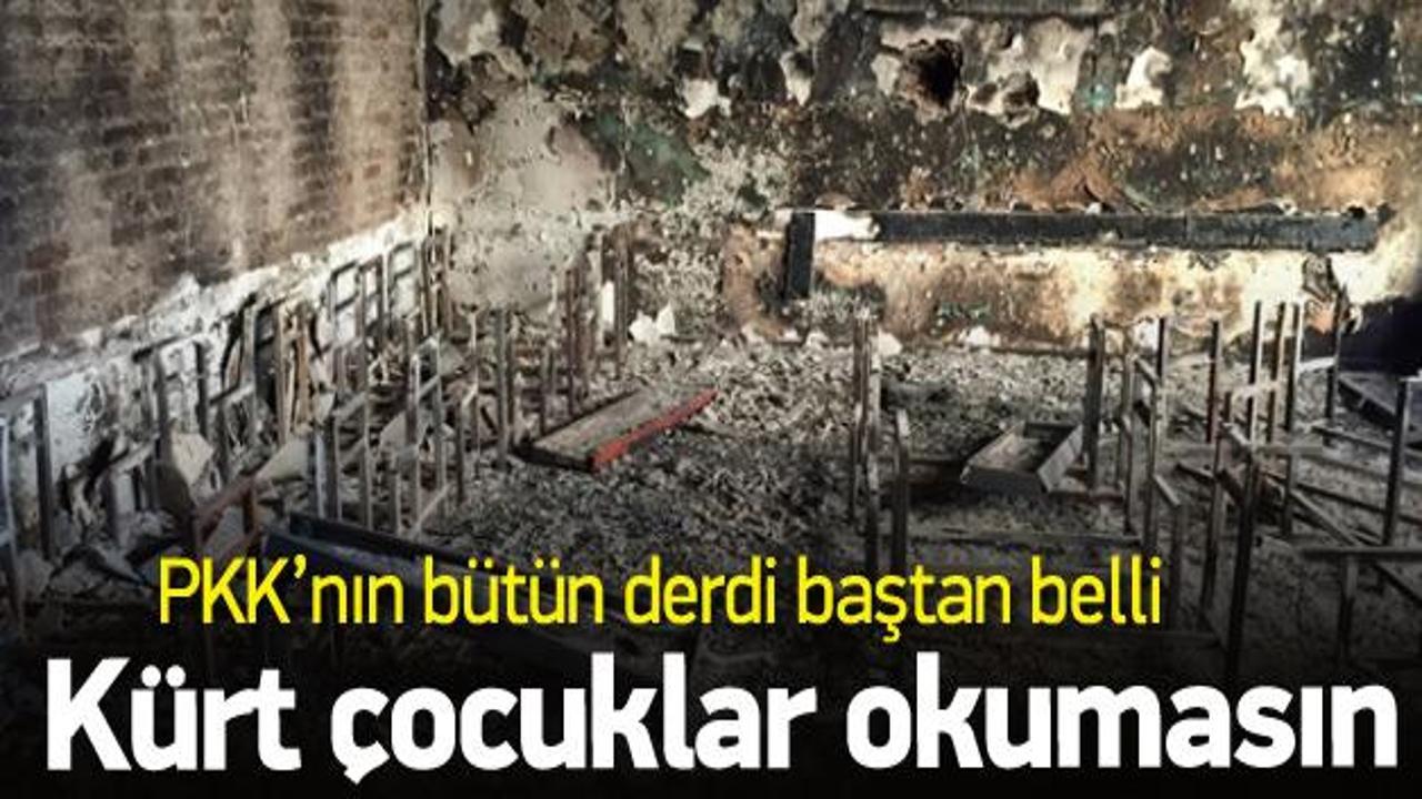 Sur’da PKK okulları böyle yaktı yıktı