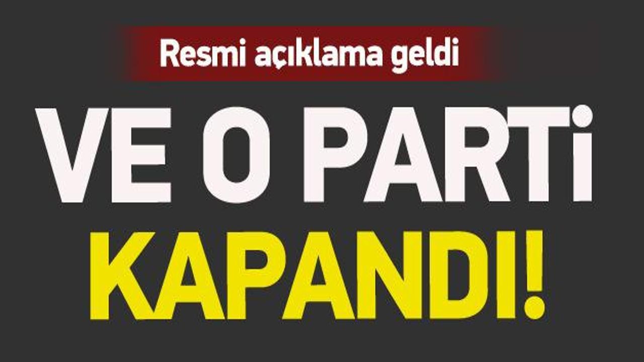 Anadolu Partisi "kapanma" kararı aldı