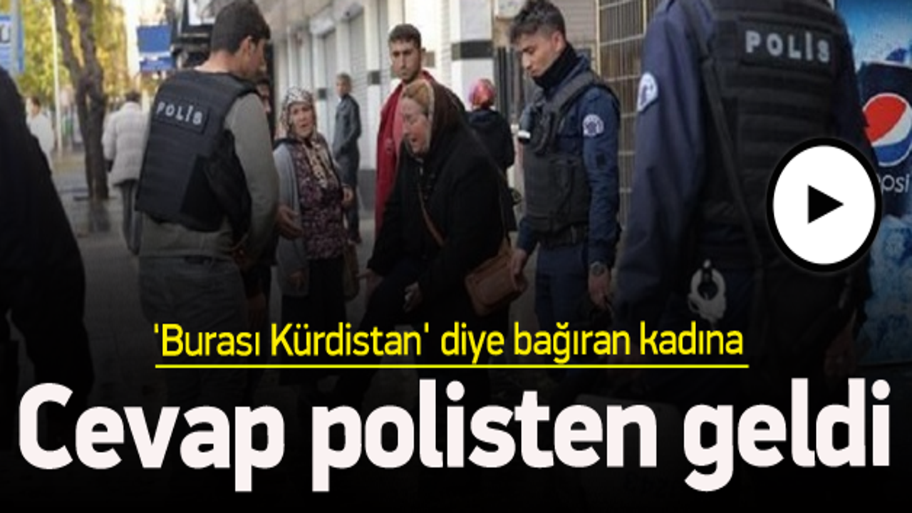 'Burası K&uuml;rdistan' diyen kadına polisten cevap