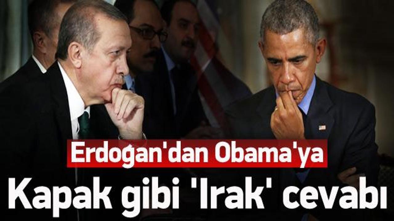 Erdoğan'dan Obama'ya kapak gibi cevap