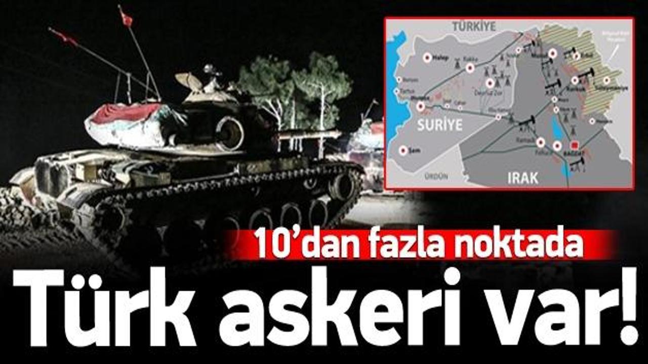 Irak'ta 10 farklı noktada Türk askeri