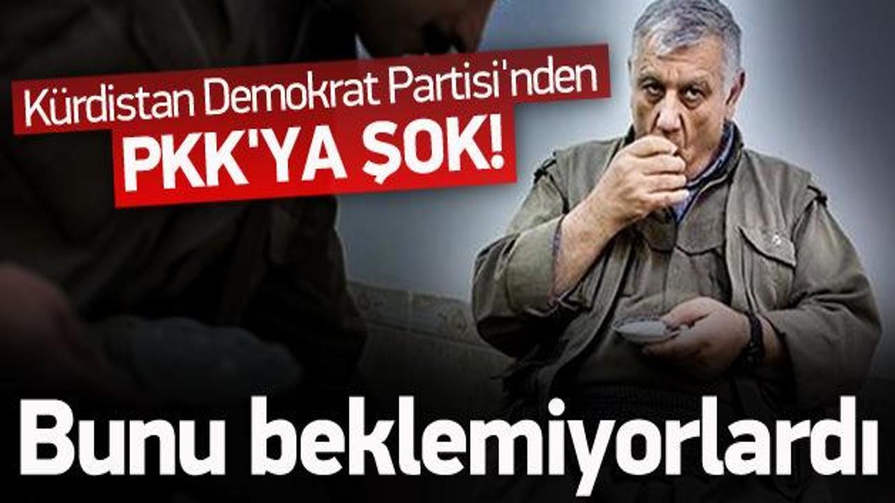 Kürdistan Demokrat Partisi'nden PKK'ya şok