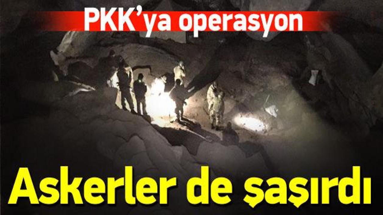 PKK sığınaklarına hava destekli operasyon
