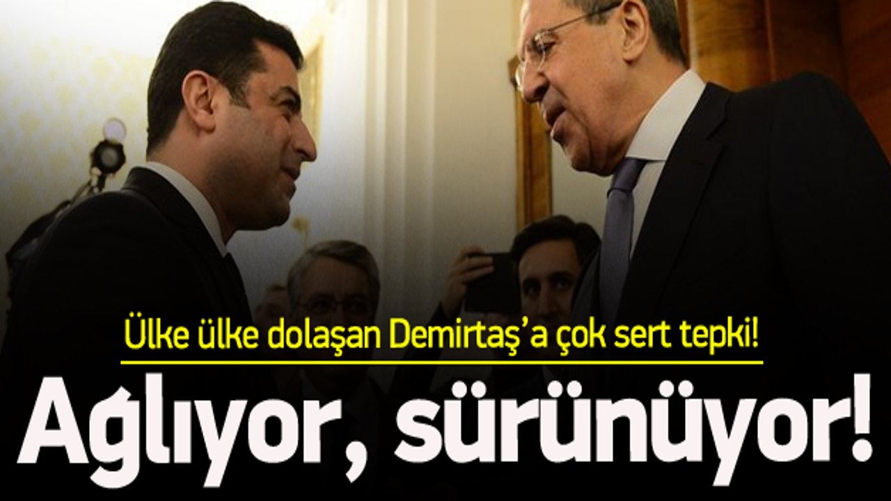 'HDP&rsquo;nin lideri ağlıyor, s&uuml;r&uuml;n&uuml;yor'