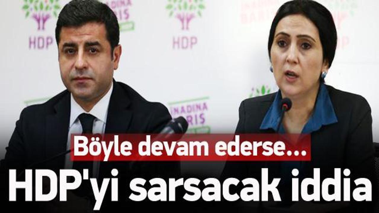 HDP'yi sarsacak iddia