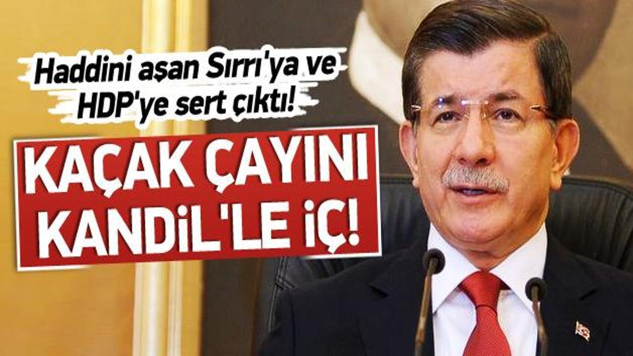 Başbakan Davutoğlu: Kandil ile ka&ccedil;ak &ccedil;ay i&ccedil;in