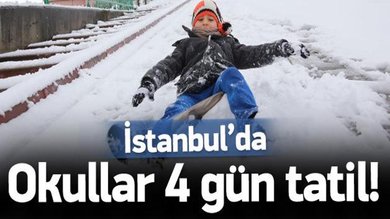 İstanbul'da okullara kar tatili