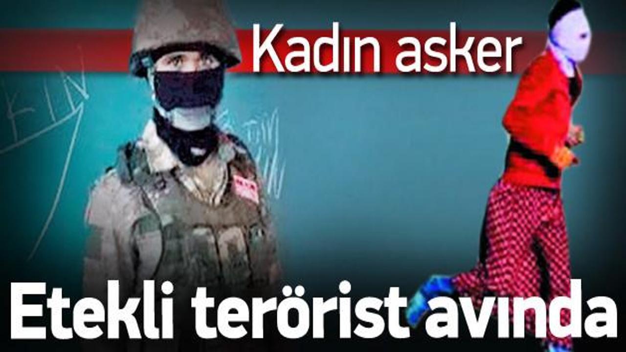 Kadın subaylar etekli terörist avında