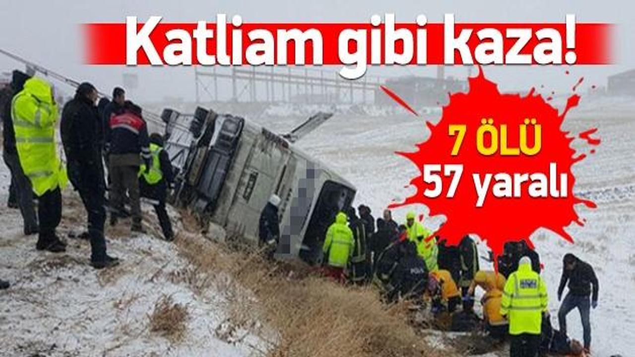 Ankara yolunda korkunç kaza: 7 ölü, 57  yaralı