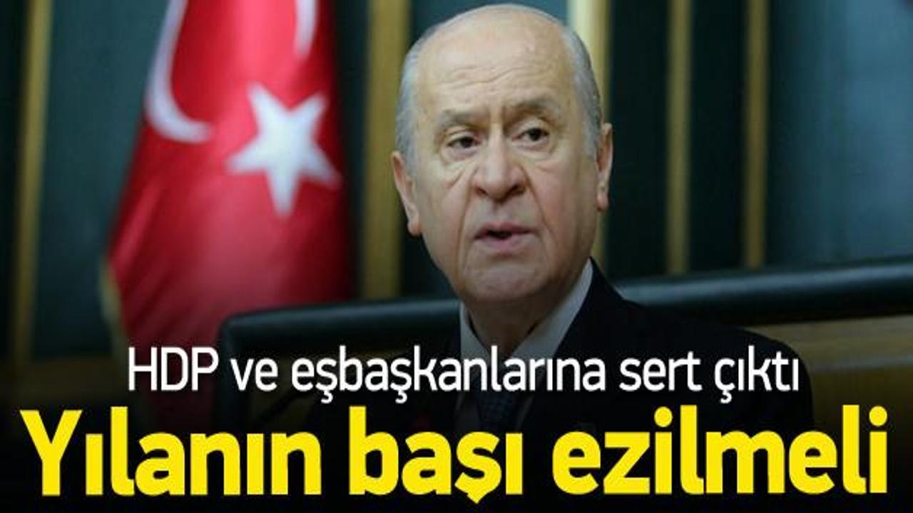 Bahçeli: Yılanın başı küçükken ezilmeli