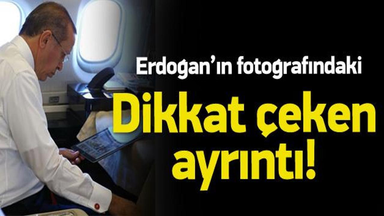 Erdoğan’ın fotoğrafındaki dikkat çeken ayrıntı