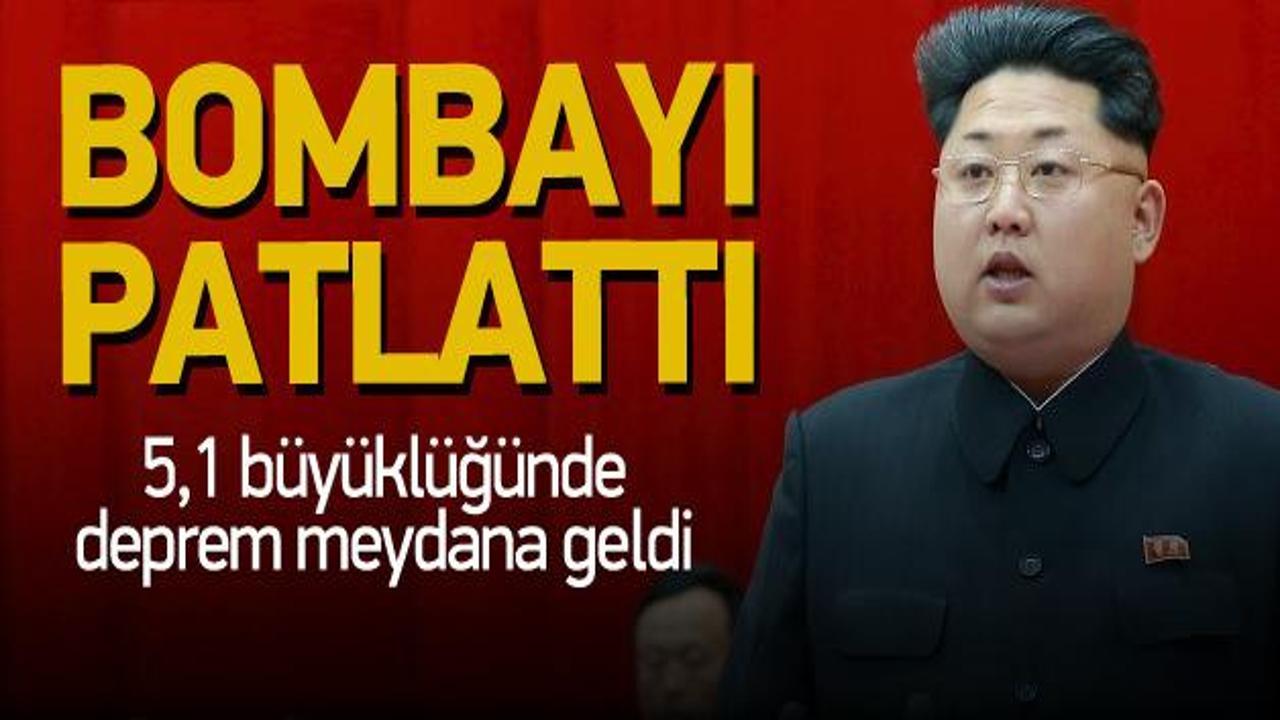 Kuzey Kore dünyaya meydan okudu bombayı test etti