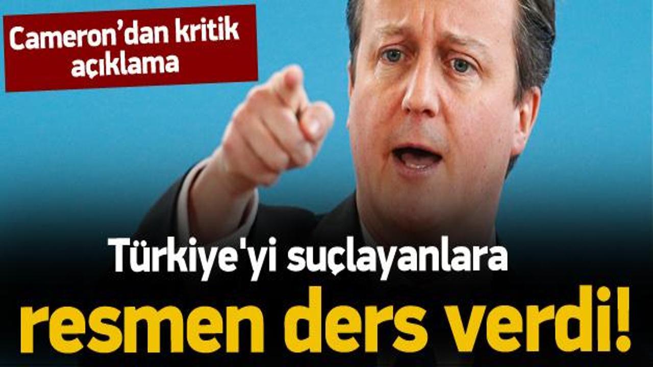 Cameron'dan Türkiye açıklaması