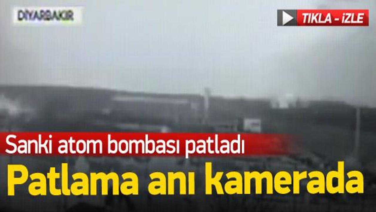 Diyarbakır'daki patlama anı kamerada!