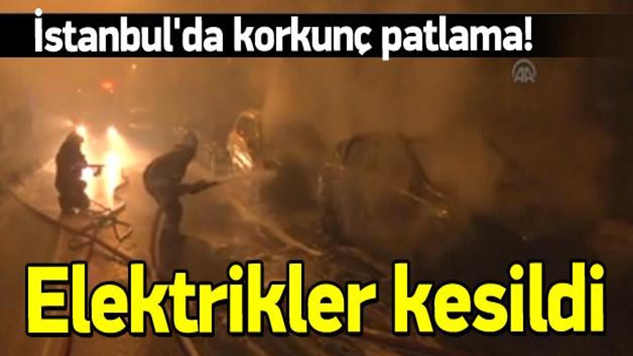 Oksijen t&uuml;p&uuml; patladı, etraf savaş alanına d&ouml;nd&uuml;