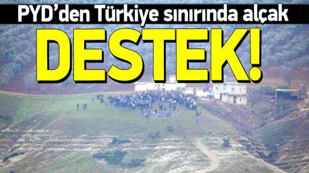 PYD’den Türkiye sınırında halaylı destek