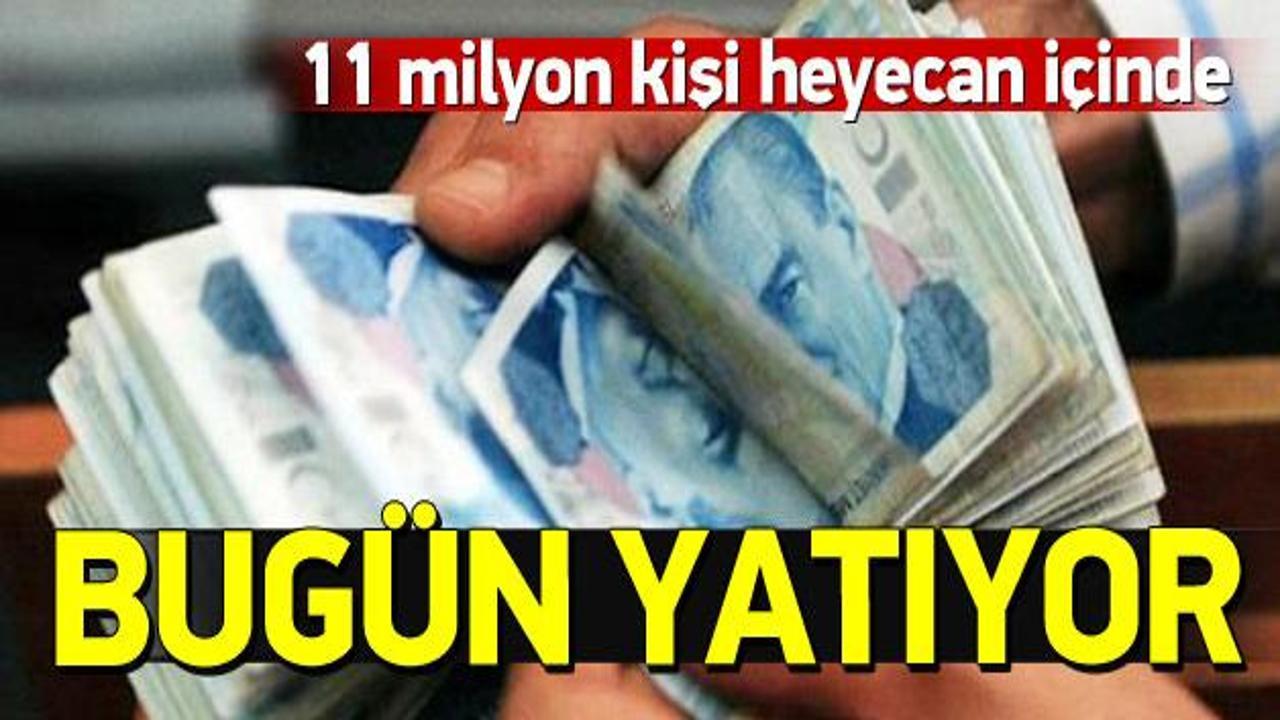 11 milyon emekli zamlı maaşlarını alıyor