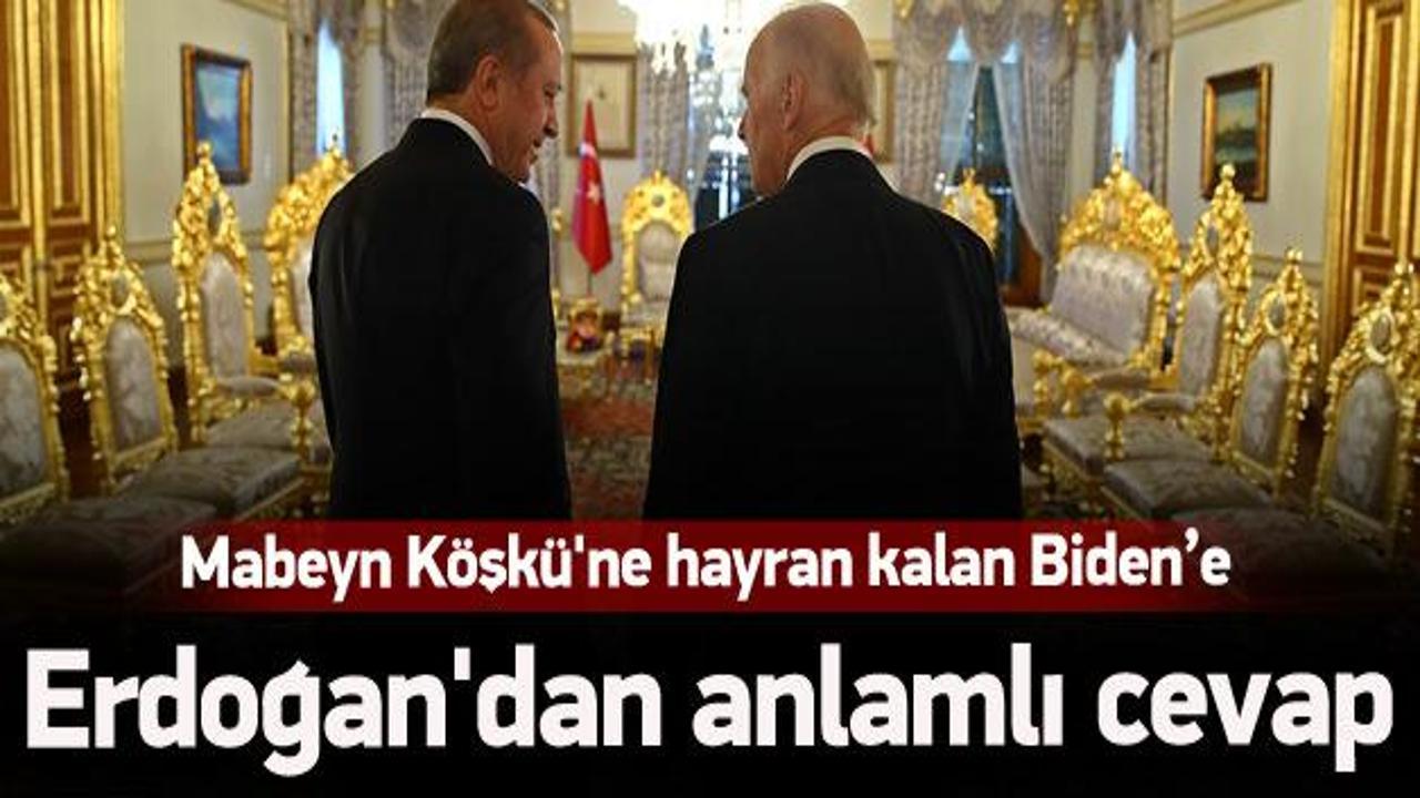 Biden'la Erdoğan'ın Mabeyn Köşkü diyalogu